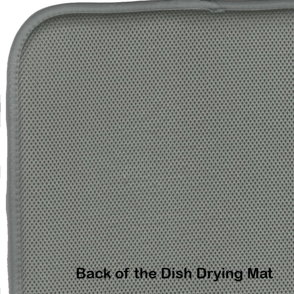 Chocolate Labrador Hippie Dawg Dish Drying Mat