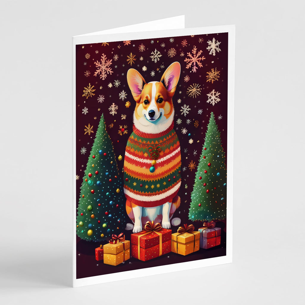 Corgi Holiday Christmas Greeting Cards Pack of 8