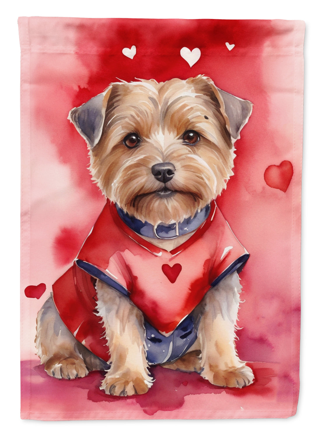 Norfolk Terrier My Valentine Garden Flag
