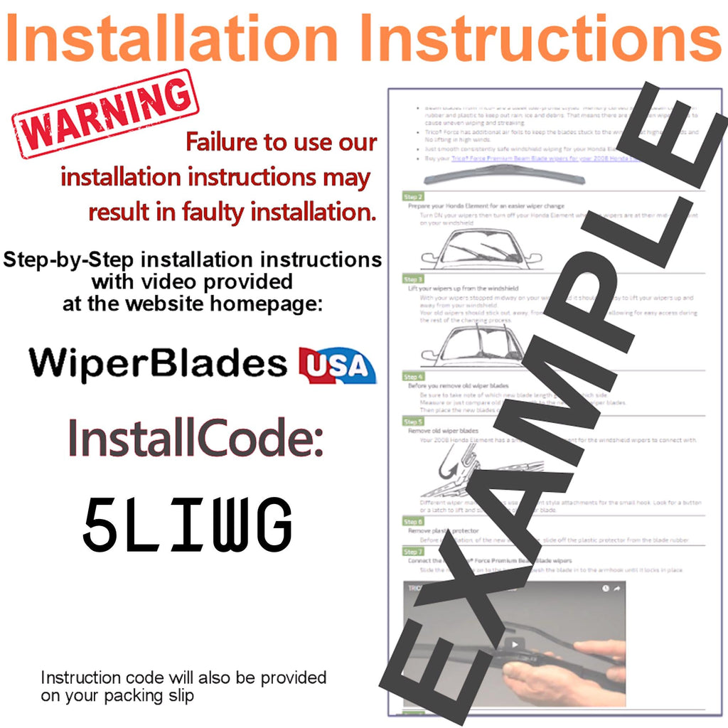 2002 GMC Sierra 2500 HD Wiper Blades w/2yr Wear Warranty (Set of 2) Beam Wipers