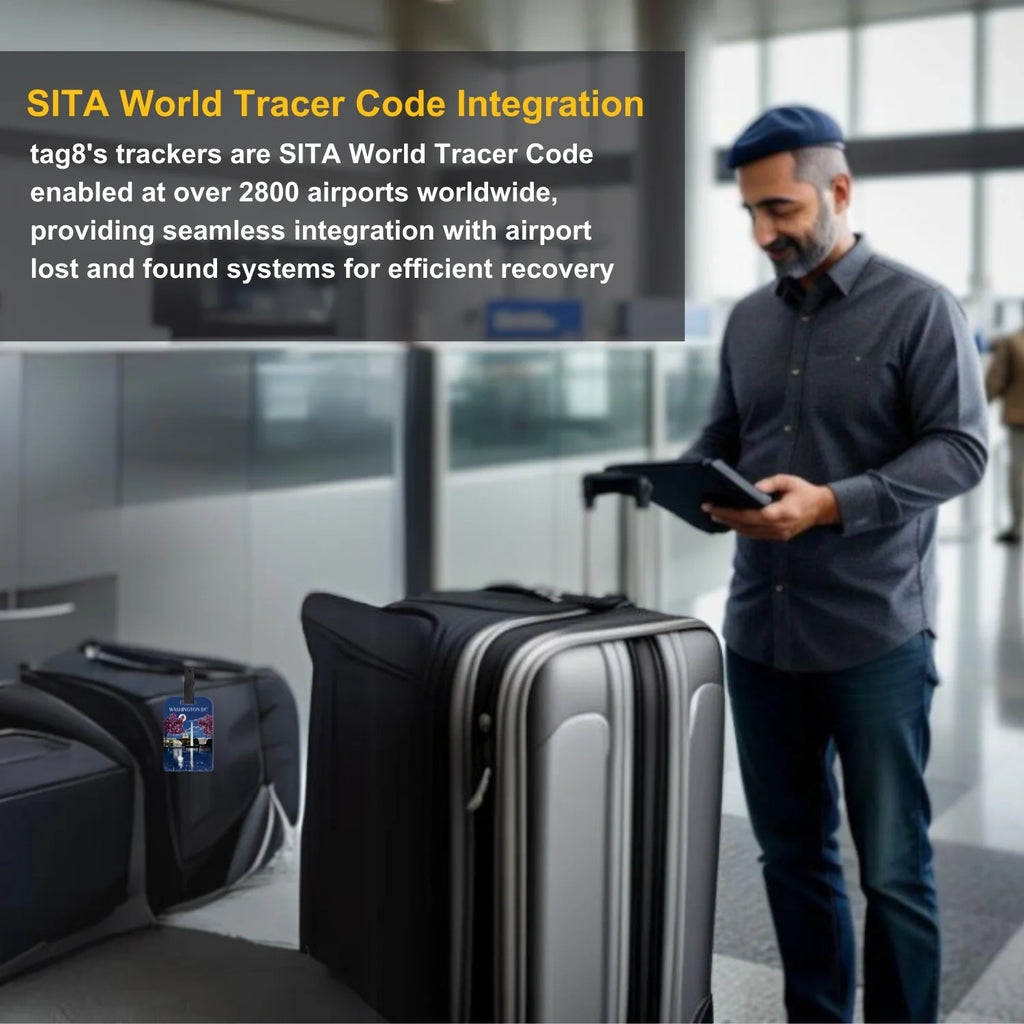 Smart Bag Security Tag - Washington Dc  [Pack 2]